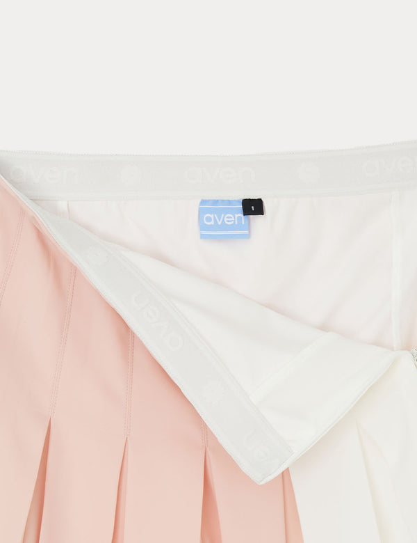 Women’s Skirt – Stretch Pure Pleated Contrast